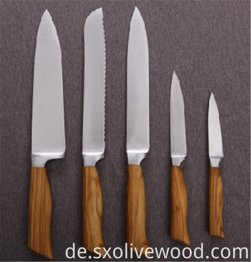 Olive Wood Cheese Knives